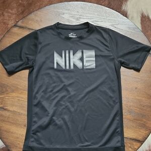 Nike Youth Black Dri Fit Short Sleeve Tee